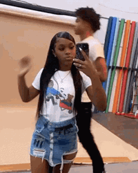 Black Girl Wig Selfie GIF