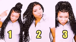 Black Girl YouTube Tutorial Hair Twist GIF