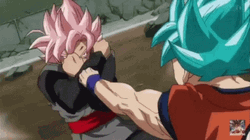Black Goku Defense And Escape GIF