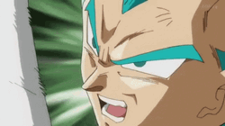 Black Goku Kicks Vegeta GIF