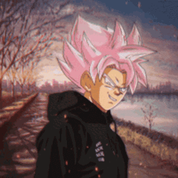 Black Goku Rose Blazing Visual GIF