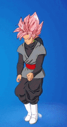 Black Goku Rose Dancing GIF