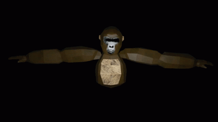 Black Gorilla Tag Spinning GIF
