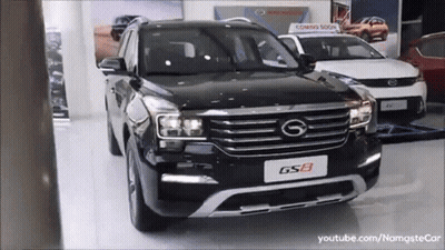 Black GS8 SUV In Showroom GIF