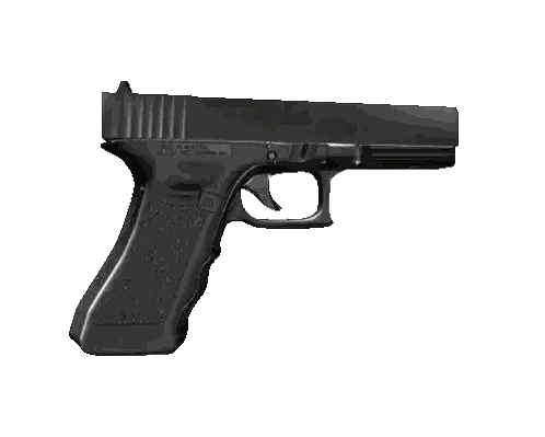 Black Gun With Austria Text Sticker
