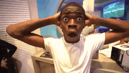 Black Guy Black Shocked GIF