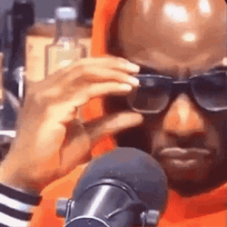 Black Guy Wearing Adjustable Glasses  GIF