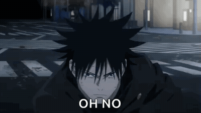 Black Haired Anime Character in Crosswalk Saying Oh No