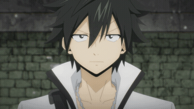 Black Haired Anime Character White Shirt GIF