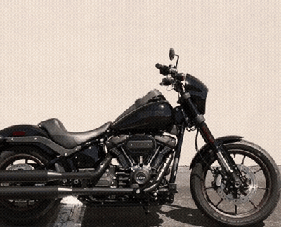 Black Harley-Davidson Motorcycle Parked