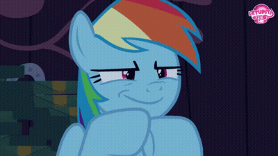 Black Hat Man With Eat The Rainbow Sign GIF
