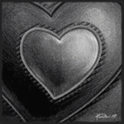 Black Heart Trippy Effects GIF