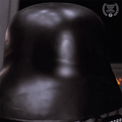 Black Helmet With Atlanta Film Festival Award GIF