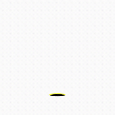 Black Hexagon With Feather And Arrow GIF