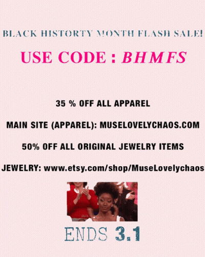 Black History Month Flash Sale Use Code Bhmfs 35 % Off All Apparel GIF