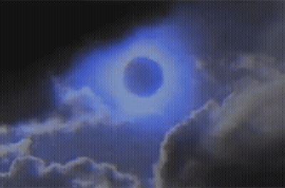 Black Hole In Sky With Clouds GIF
