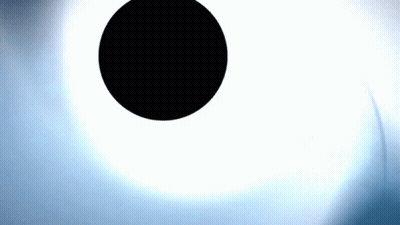 Black Hole In White Circle GIF