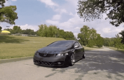 Black Honda Car