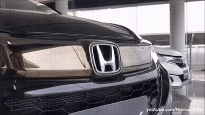 Black Honda Parked Next To White Car GIF