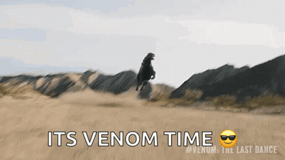 Black Horse Jumping In Desert GIF