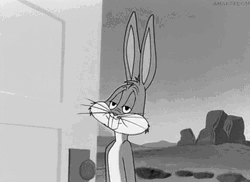 Black In White Bugs Bunny No  GIF