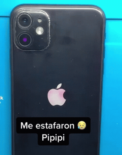 Black IPhone Sticker Me Estaaron Pipipi GIF