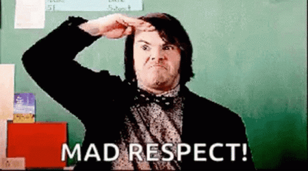 Black Jack Mad Respect Salute Meme GIF