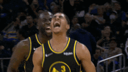 Black Jersey Jordan Poole Victory Silent Scream GIF