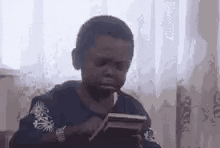 Black Kid Accountant Shocked Look GIF
