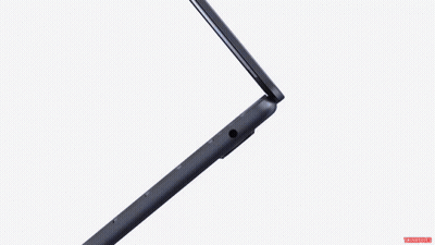 Black Laptop Blue Screen Red Arrow Pointing Right GIF