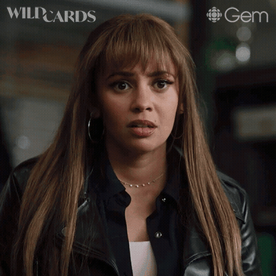 Black Leather Jacket Woman Wait Are You Serious GIF