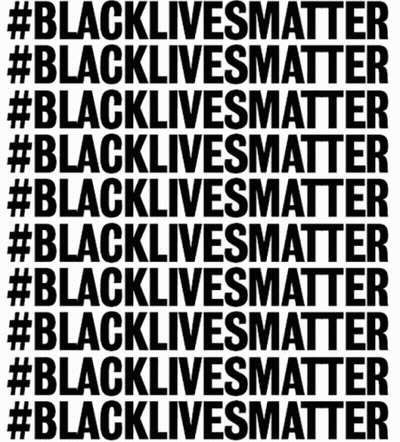 Black Lives Matter Is Written In Black Letters On A White Background GIF