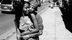 Black Love Couple Backhug  GIF