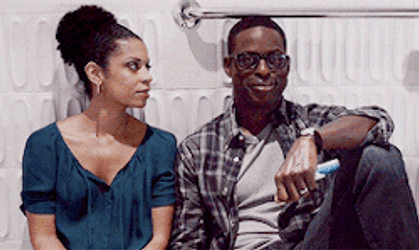 Black Love Couple Smirking GIF