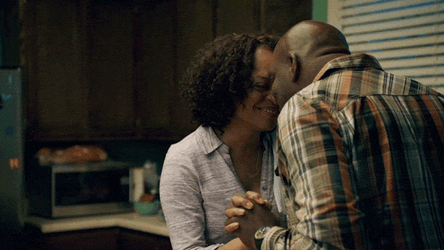 Black Love Nose Touching  GIF