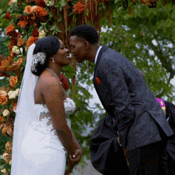 Black Love Wedding Kiss The Bride GIF