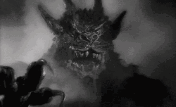 Black Magic Satan Breathing Scary GIF