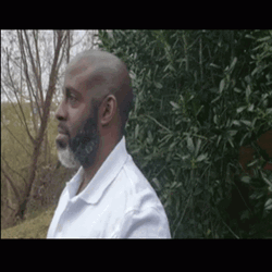 Black Man By The Bushes Hiding Meme GIF