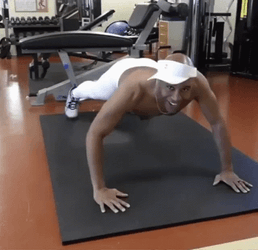 Black Man Intense CrossFit Working Out GIF