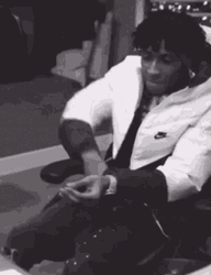 Black Man Right Foot Creep GIF