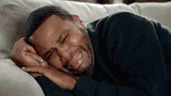 Black Man Sad Crying On The Sofa GIF