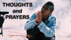 Black Man Singing Thoughts And Prayers GIF