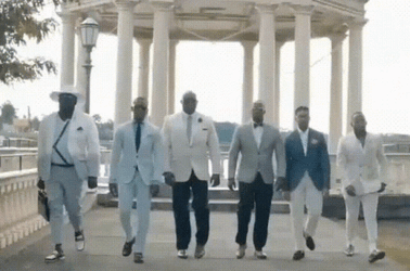 Black Man Suits Models GIF