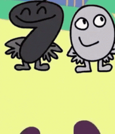 Black Number 7 And Gray Number 20 On Yellow Surface GIF