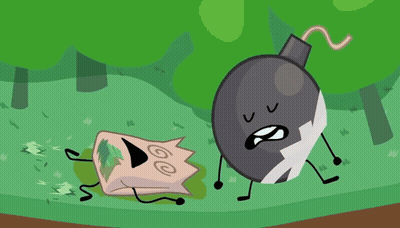 Black Object With White Arrow Pointing Left GIF