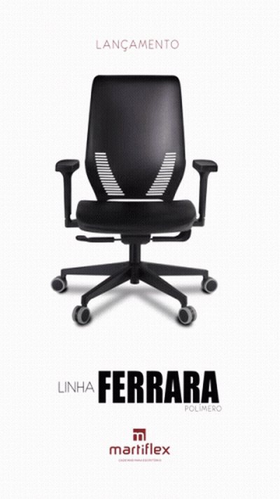 Black Office Chair With Ferrara On Bottom GIF