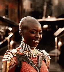 Black Panther Wakanda Okoye Wink GIF