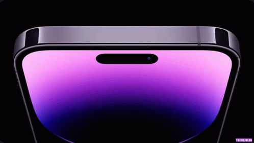 Black Phone With Purple Screen GIF