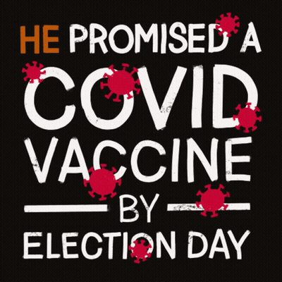 Black Poster Saying He Promised Covid Vaccine GIF