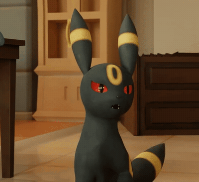 Black Rabbit With Yellow Ears and Yellow Nose Circle